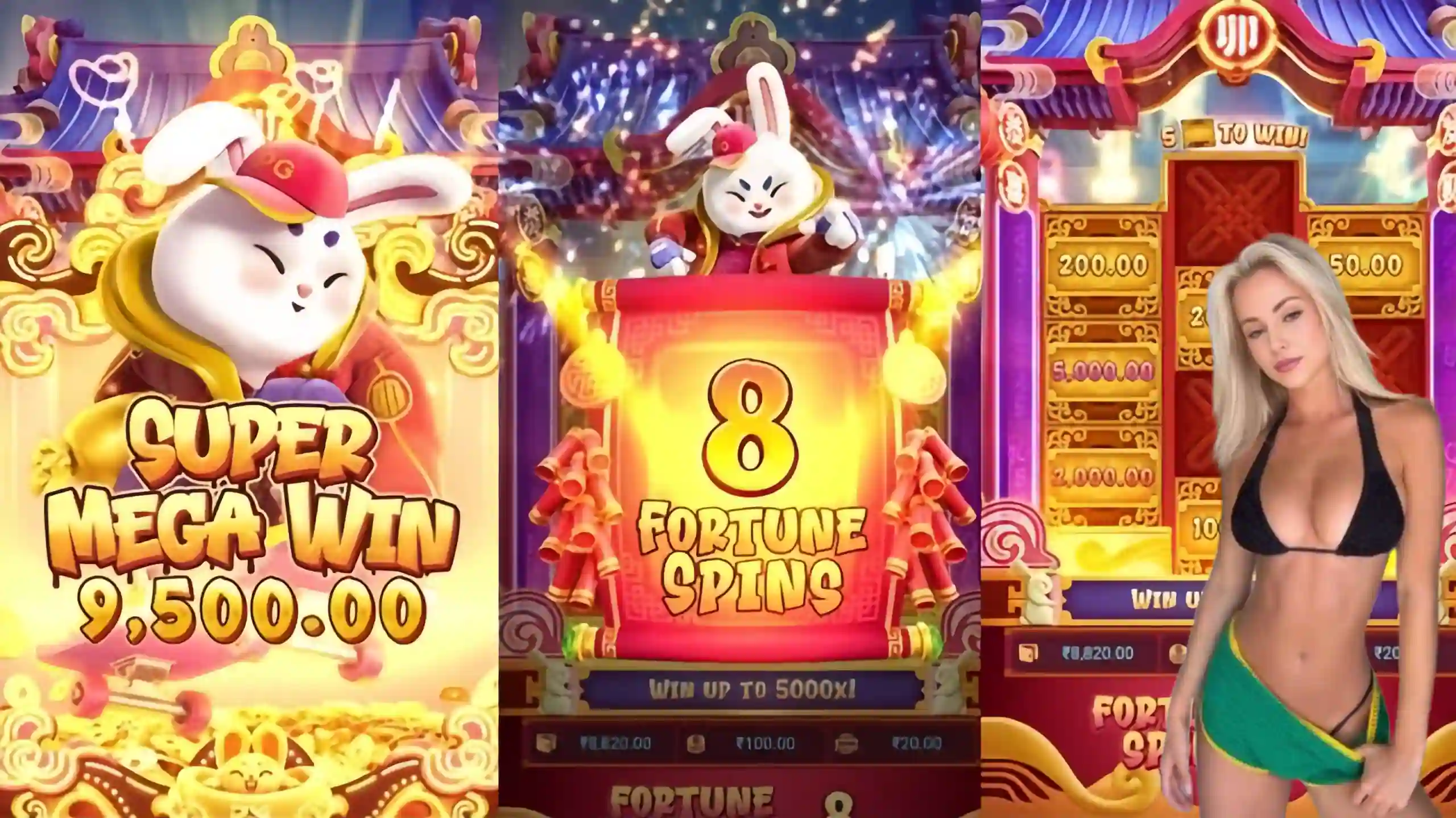 Wild Expansivo Fortune Rabbit 55cc - Coelho Dourado que Expande